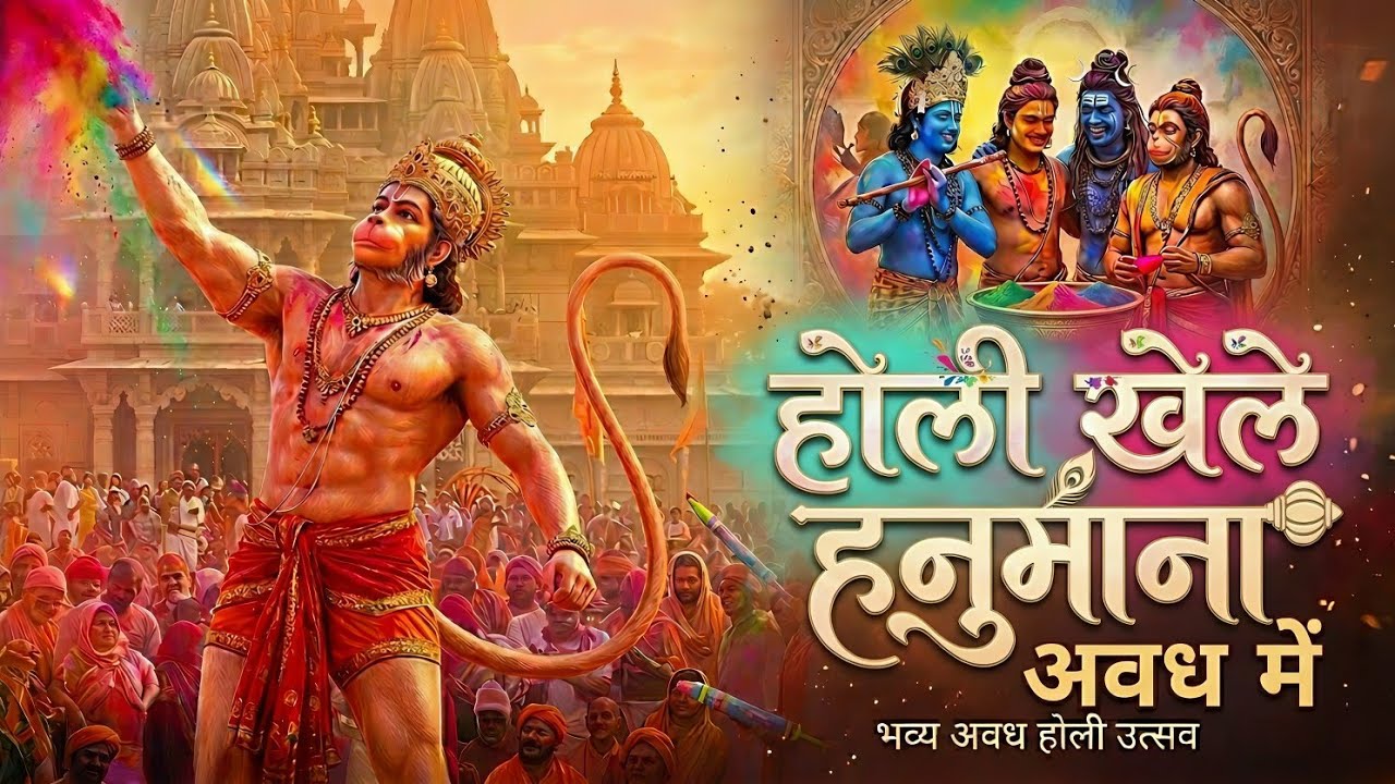 होली खेले हनुमाना अवध मे | Hanuman Holi Bhajan | Holi hanuman Ji Ke Bhajan