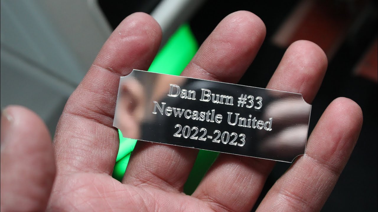 Custom Engraving Silver Plate Engraved with Text YouTube