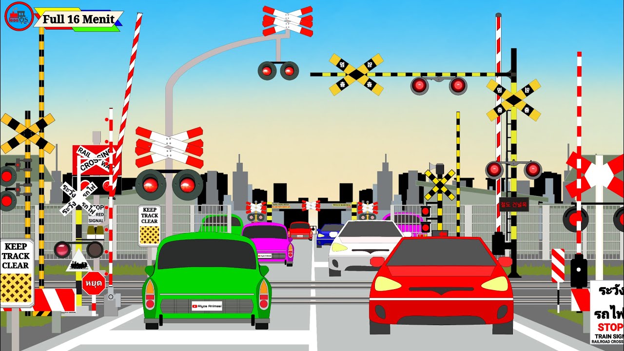 KUMPULAN VIDIO VERSI TERBARU PALANG PINTU KERETA API PANJANG FULL Part 4