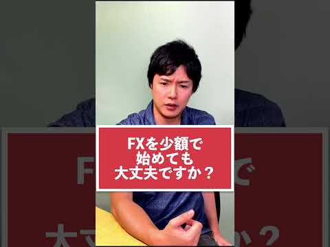 FXを少額で始めても大丈夫ですか？｜FX未経験者向けに説明