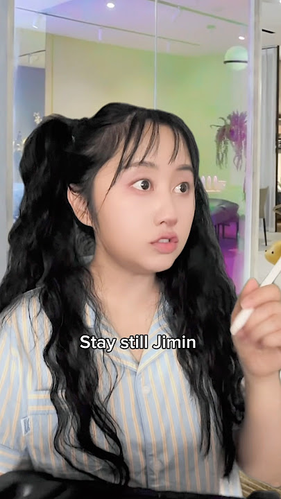 She draw Jimin and he came out 😂 #bts #jimin #btsarmy #pov #btsfunny #shorts