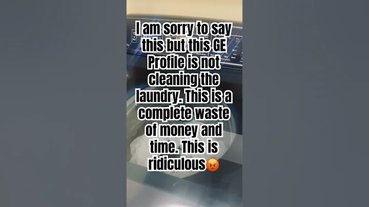 Not happy with GE Profile Washer 😡#laundryday #laundry #washingmachine