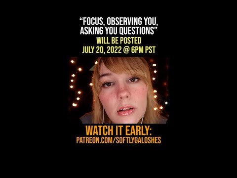 (Teaser) Focus Eyes on me Asking you questions ASMR - (Teaser) Focus Eyes on me Asking you questions ASMR