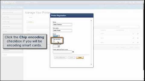 Datacard® TruCredential™ Software Suite - Printer Set Up