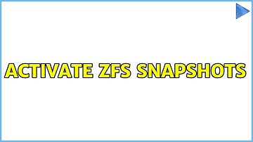 Ubuntu: Activate ZFS Snapshots (2 Solutions!!)