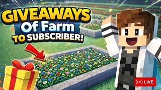 🔴 Live | Giveaways of Flower Farm | Day 44 in Mcfleet SMP S2 | Road to 8k | Subscribe !