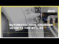 Cnc automatic tool changer with 16 units on syil x5