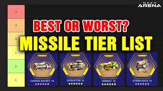 MECH ARENA MISSILE WEAPON TIER LIST! 🔥 BEST & WORST Weapons Ranked!
