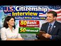 🎯 U.S. Citizenship Interview Reading &amp; Writing Practice 2026 (80 Basic Sentences + 50 Advanced)
