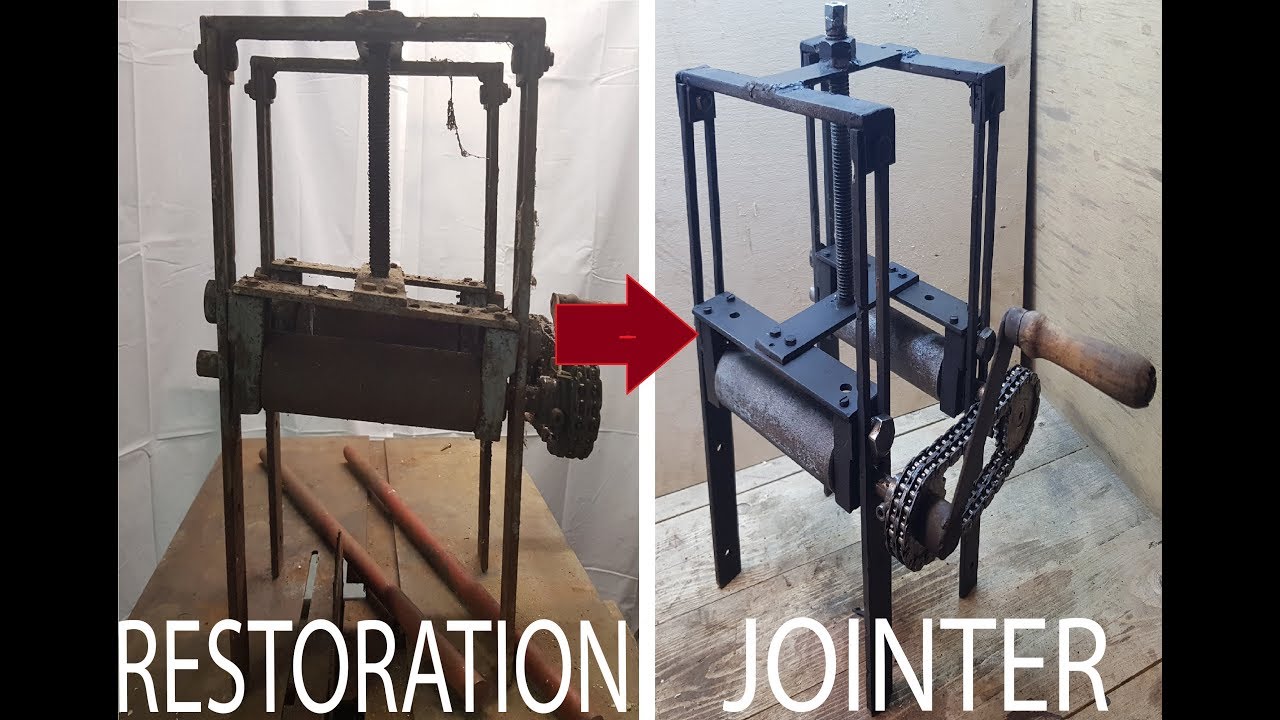 Very old rusty jointer - Restoration Part 1