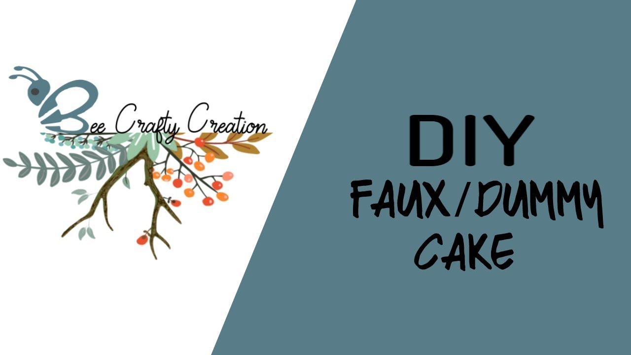 DIY Faux / Dummy Cake YouTube