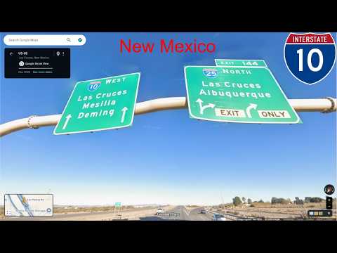Interstate 10 - New Mexico westbound