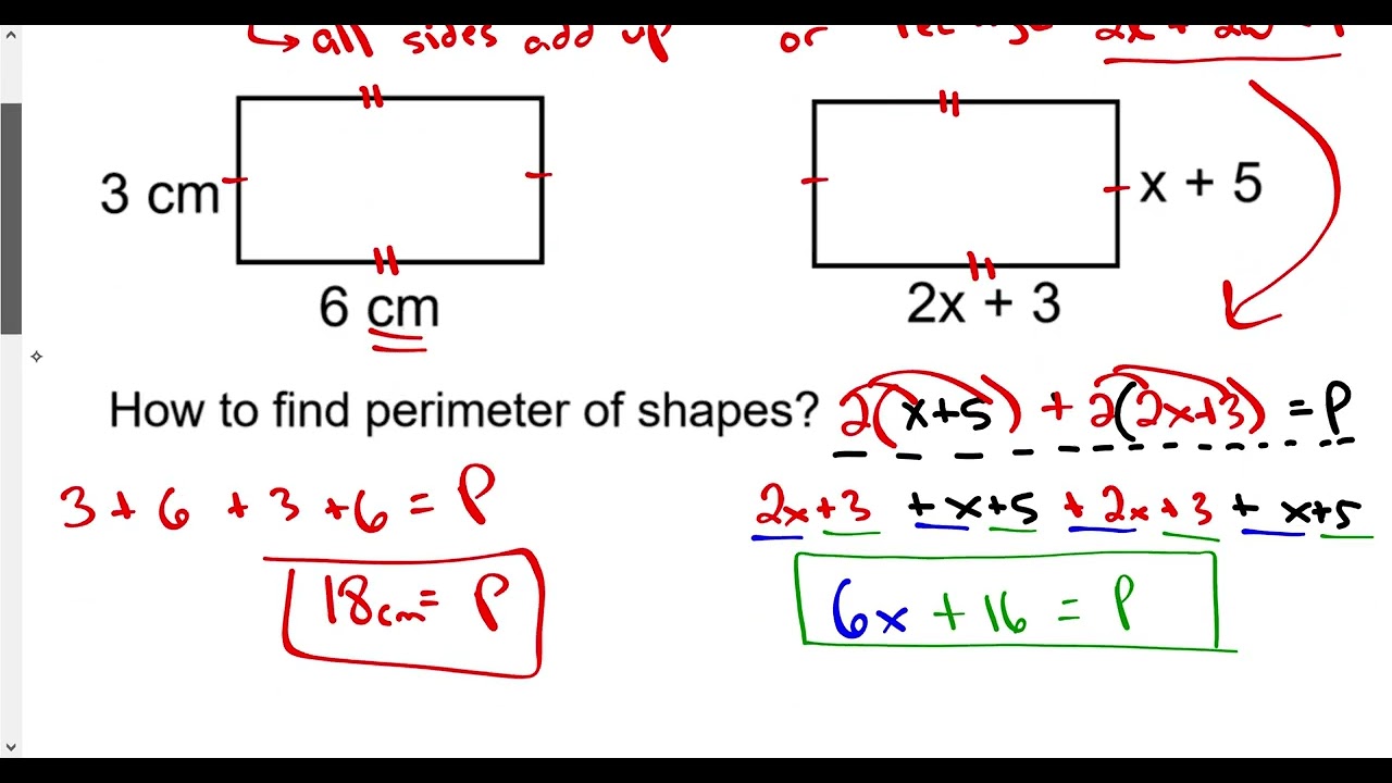 Lesson 8-5:  Area and Perimeter using Polynomials