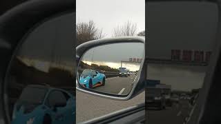 Supercar Rolling On The Autobahn