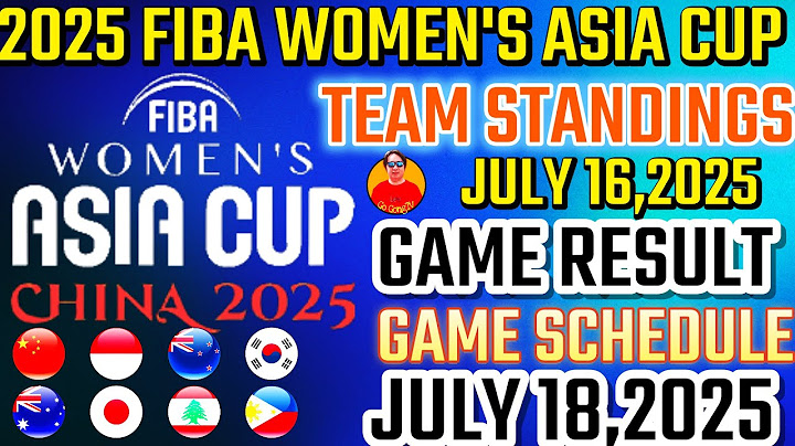 2025 FIBA WOMEN'S ASIA CUP TEAM STANDINGS AS OF JULY 16,2025|FIBA WOMEN'S ASIA CUP|ANIMAM  14 POINTS