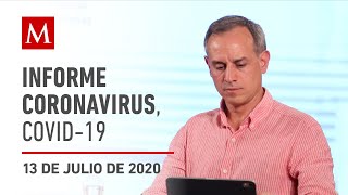 Informe diario por coronavirus en México, 13 de julio de 2020
