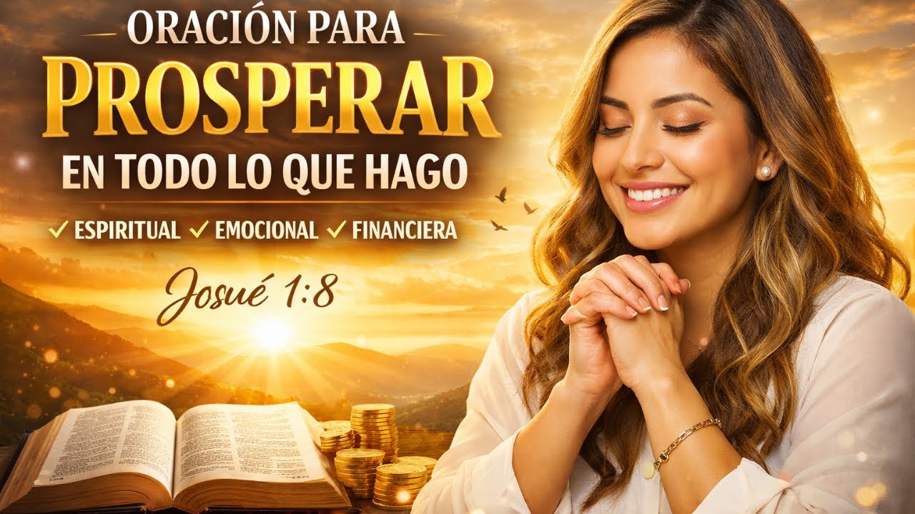 Oración para prosperar en todo lo que hago 📖 Josué 1:8 #dios #jesus # ...