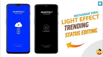 🔥New Instagram #Treading Light Effect Status Editing | Avee Player Template Download New | 2021