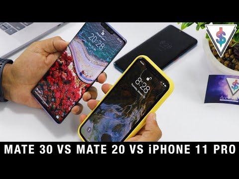 Huawei Mate 30 Pro vs Huawei Mate 20 Pro vs iPhone 11 Pro - Face Unlock Speed Test 🇱🇰