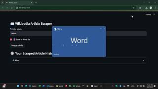 project that i have created that scrape articles from wekepedia