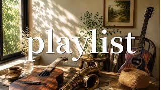 [Play List] Sunlit Acoustic Cafe ☕🎸 Smooth Jazz & Relaxing Instrumental Music