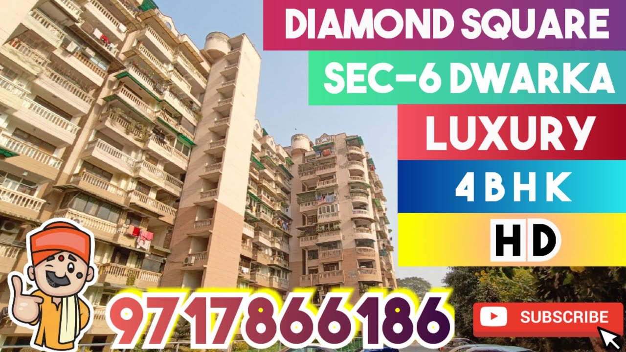 Diamond Square Apartments Sec6 Dwarka Luxury 4Bhk Flat In Dwarka PropertyPandit 9717866186