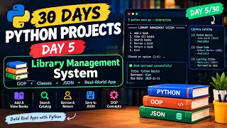 📚 Build a Library Management System | OOP Tutorial Python Projects Day 5/30