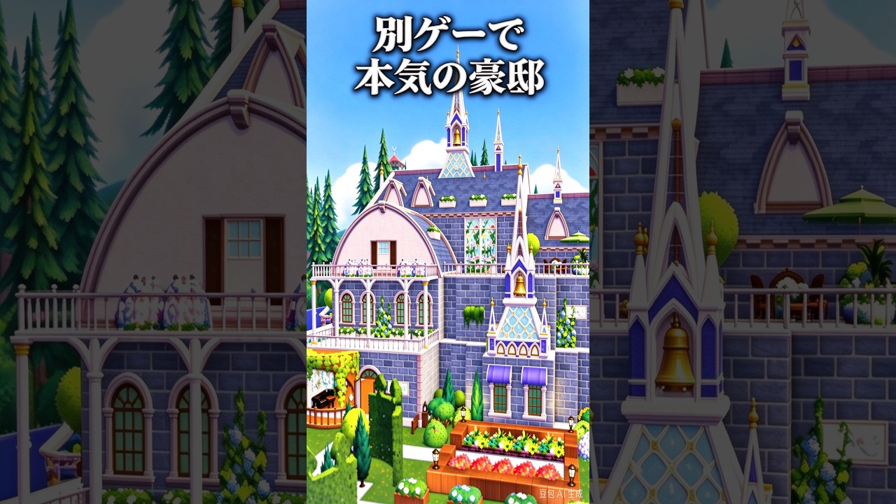 マイクラ建築勢が別ゲーで本気の豪邸を作った結果… #ハートピアスローライフ