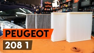 Hur byter man Filter, kupéventilation PEUGEOT 208 - videoguide