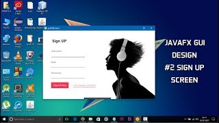 JavaFX GUI Design #2 Sign Up Screen