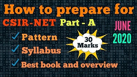 CSIR-NET Part A Preparation June 2020 ||Target 30 marks||😃