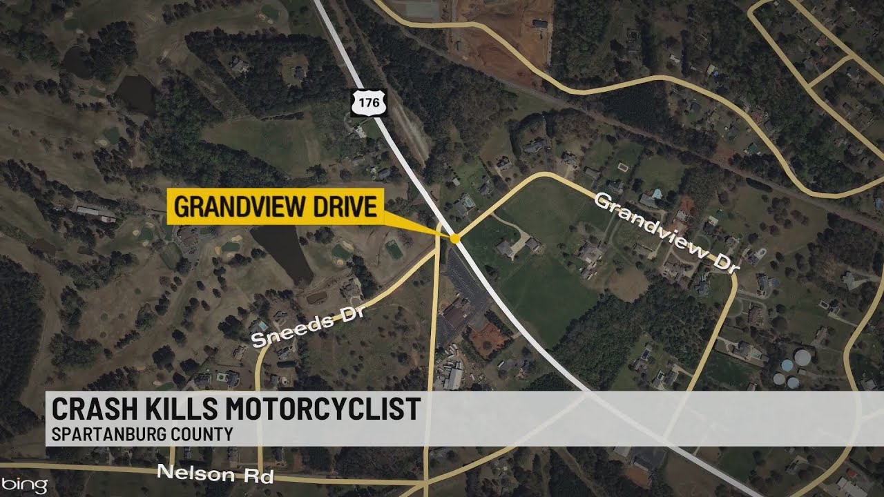 One dead in motorcycle crash in Spartanburg County - YouTube