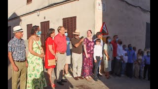 Inauguració del carrer Antoni Caimari Alomar : Músic i creador de la Fundació ACA a Búger, Mallorca