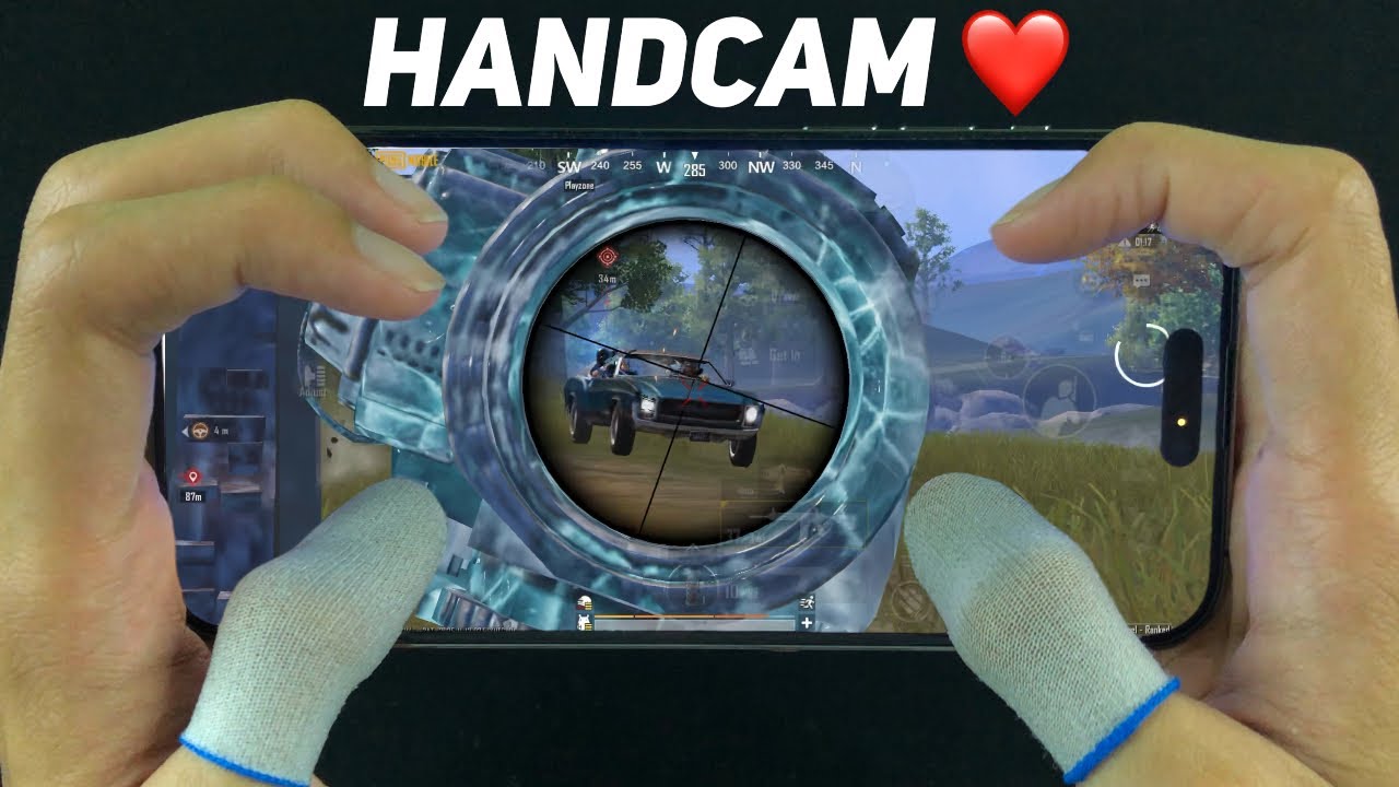 Best HANDCAM 5 Finger + Gyroscope | iPhone 14 Pro Max ❤️ PUBG Mobile