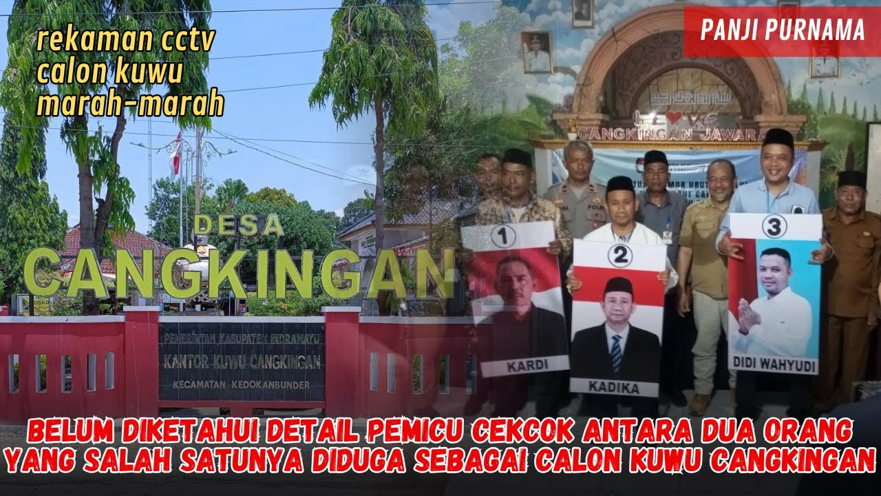 REKAMAN CCTV YANG DIDUGA CALON KUWU CANGKINGAN CEKCOK SAMPAI RIBUT!!