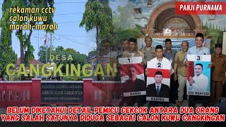 CCTV footage shows alleged Cangkingan village head candidates arguing until it becomes a riot!!