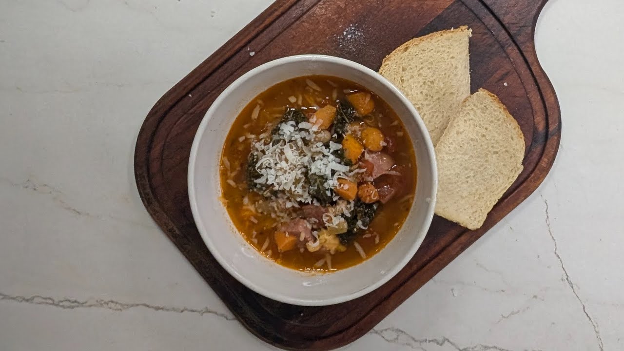 Ribollita. Italian soup. A recipe from CNN's Stanley Tucci Searching for Italy Episodes. 