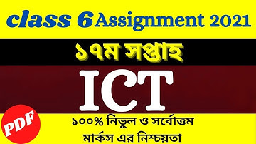 Class 6 ICT assignment 17th week Amazing video