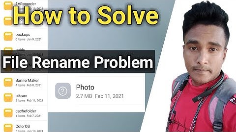 How To Solve Files Rename Problem !!