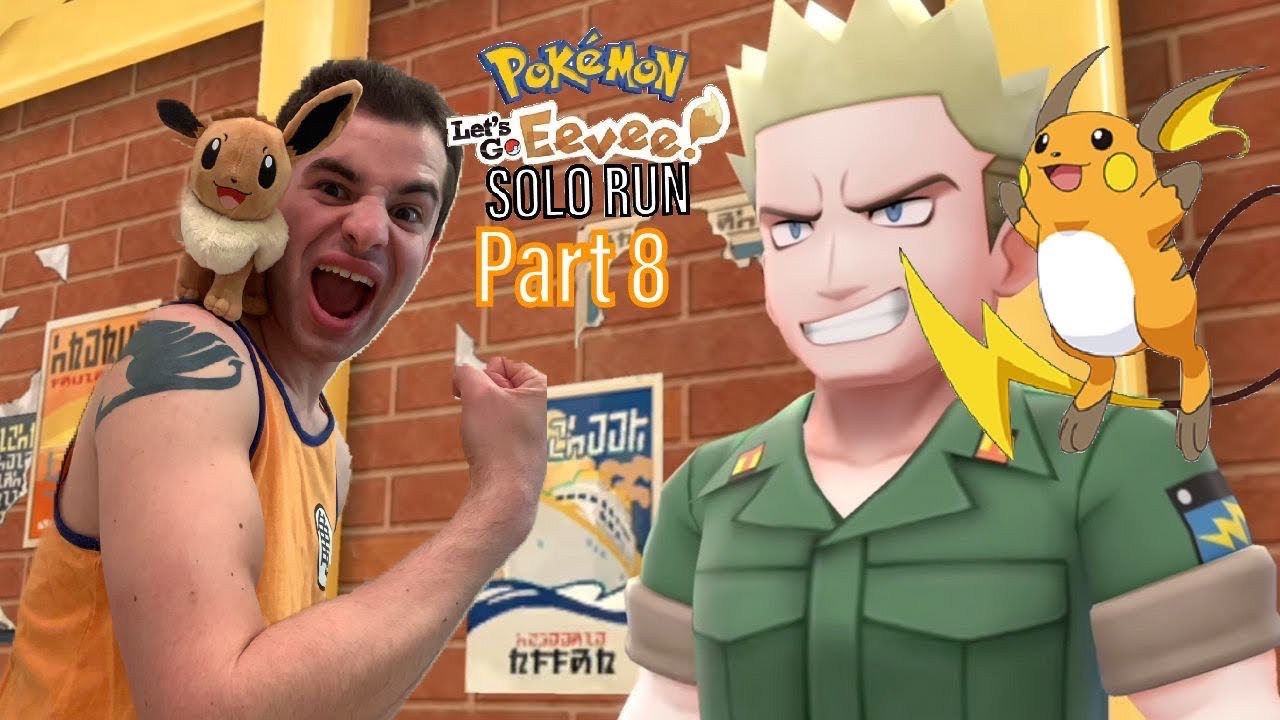 Flexing on Lt. Surge | Let's Go Eevee Solo Run Part 8