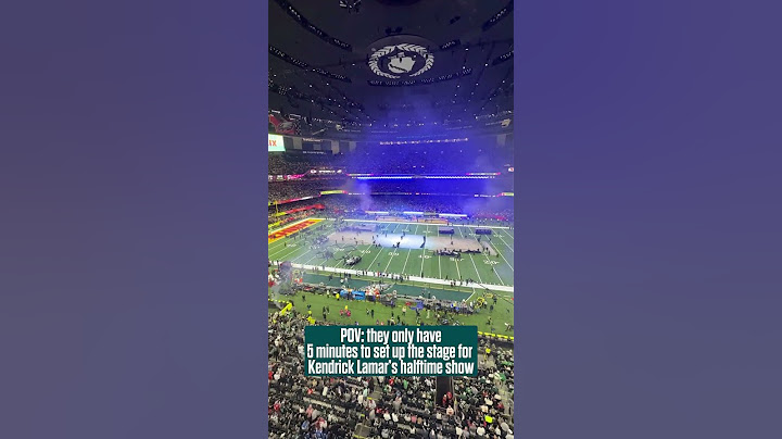 Timelapse of Kendrick Lamar's halftime show stage setup at Super Bowl LIX #shorts