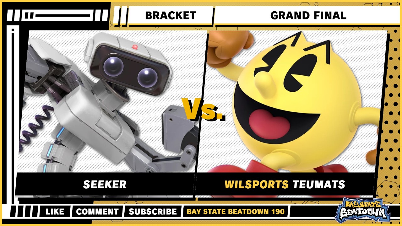 Bay State Beatdown 190 - Grand Final - Seeker (R.O.B) VS Teumats (Pac-Man) - SSBU Singles