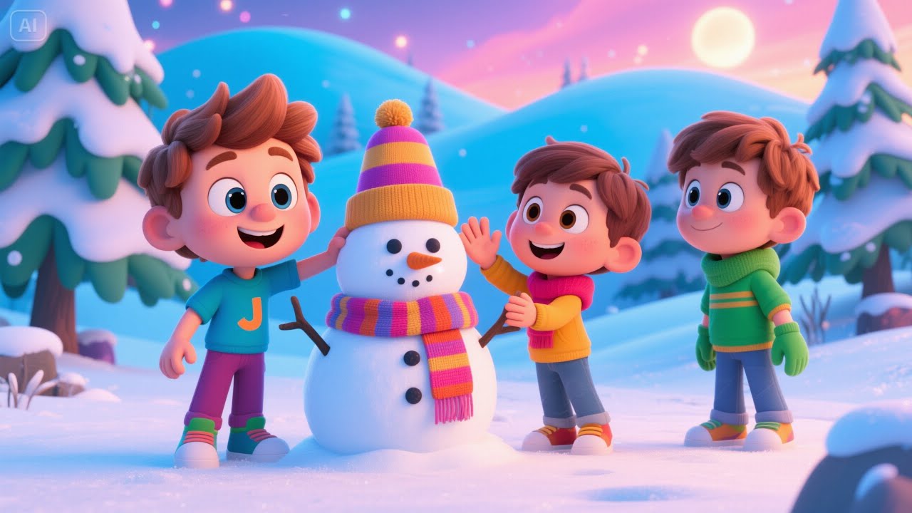 Build a Snowman – Winter Song Remix | Popular Nursery Rhyme | Educational Kids Songs