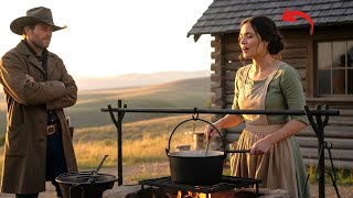 She Was Cooking Alone in the Kitchen — Until the Cowboy Paused Outside, Drawn by Her Humming