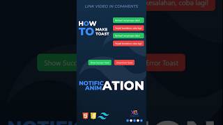 Trailer toast notification simple #html #css #javascript #tailwindcss #webdesign