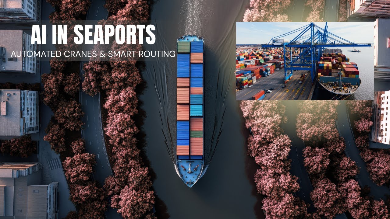 Routing Containers Seaports & Shipping: Automated Cranes and Smart Container Routing - YouTube