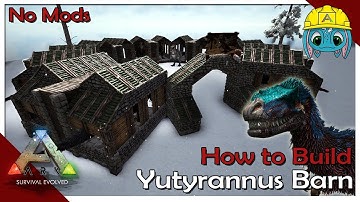 How to Build Yutyrannus Barn | ARK: Building w/ Fizz (No MODS)