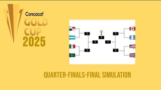 CONCACAF Gold Cup 2025: Quarter-Finals to Final Bracket Simulation in Marble Soccer