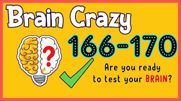 Brain Crazy Level 166 167 168 169 170 Walkthrough Solution