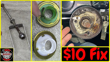 Turn Signal Cancel Cam FIX! Steering Wheel Lock Plate Removal with DIY Tool. GM vehicles 75 firebird